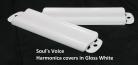 Soul's Voice Harmonica Cover Plates in Gloss White Powder Coat